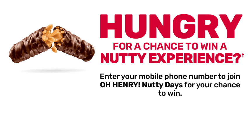 Oh Henry Nutty Days banner