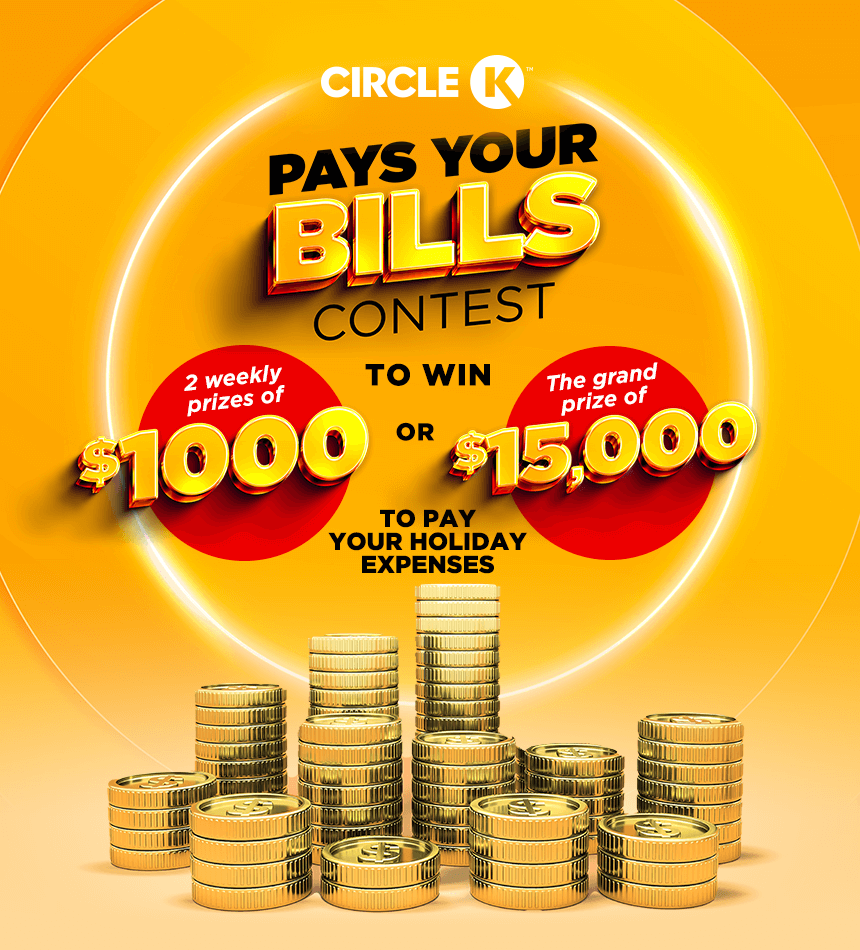 Circle K Pays Your Bills banner